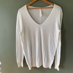 BABATON ivory sweater cotton/ cashmere size Small